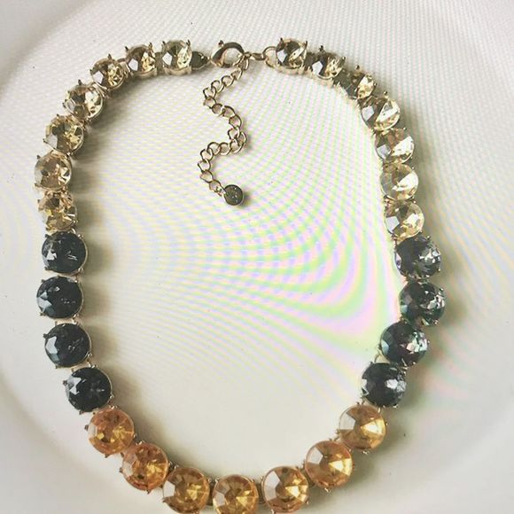 Loft Necklace, Rhinestones, Chunky, Gold Chain, Claw, L16.5, NWOT - Picture 2 of 6